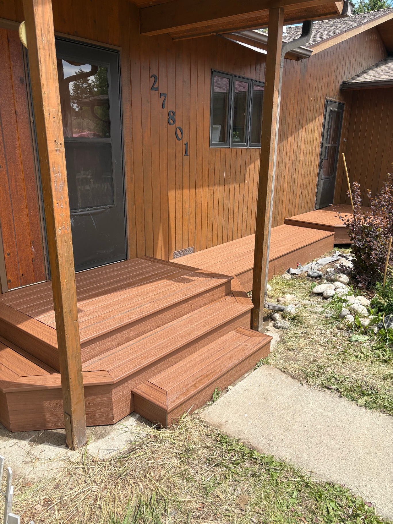 Front entry steps — completed — Stairs & Extensions project in Shreveport by ARK LA TEX Entreprises