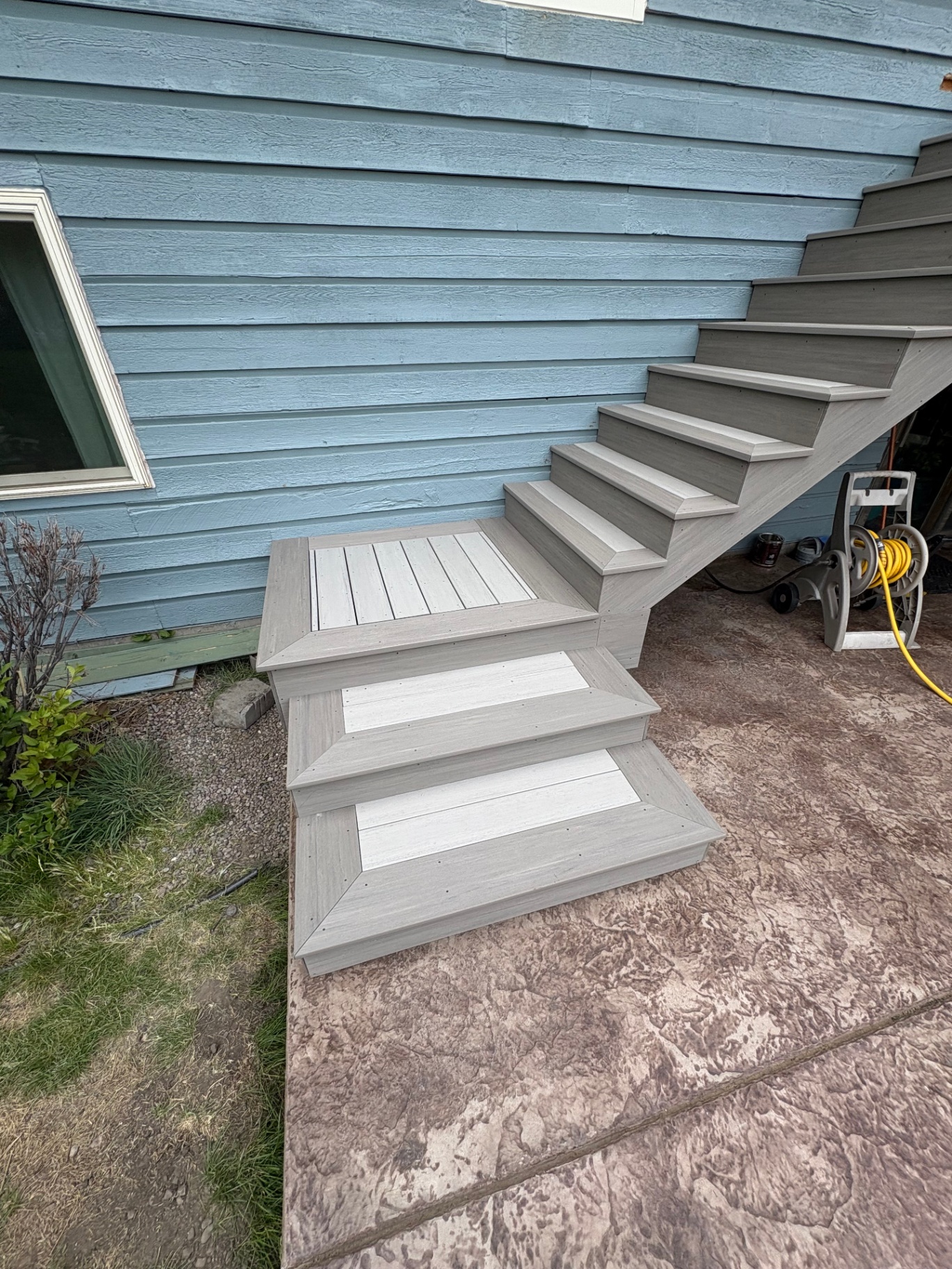 Landing with stair extension — Stairs & Extensions project in Shreveport by ARK LA TEX Entreprises